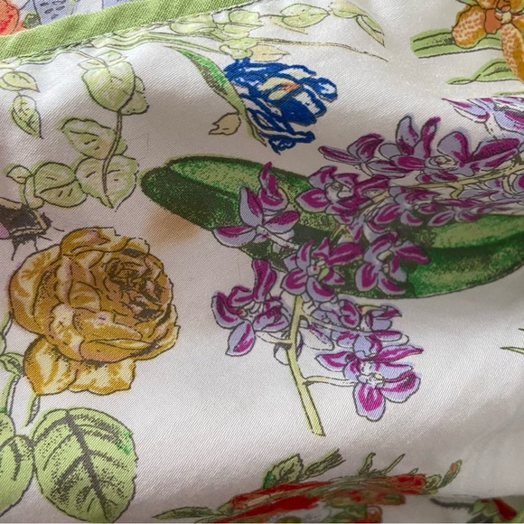 Vintage 90’s Geiger Floral & Bug Skirt 100% Cotton Absolutely Gorgeous Size 6/S - Picture 5 of 13